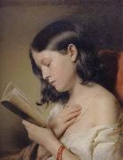 EYBL, Franz Girl Reading Spain oil painting artist